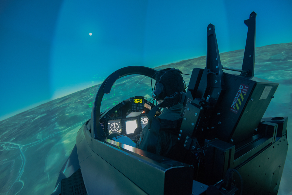 Italian,air,force's,pilot,during,training,session,with,the,modern